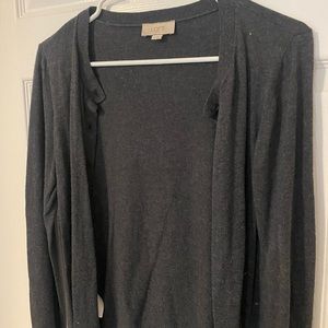 Gray cardigan